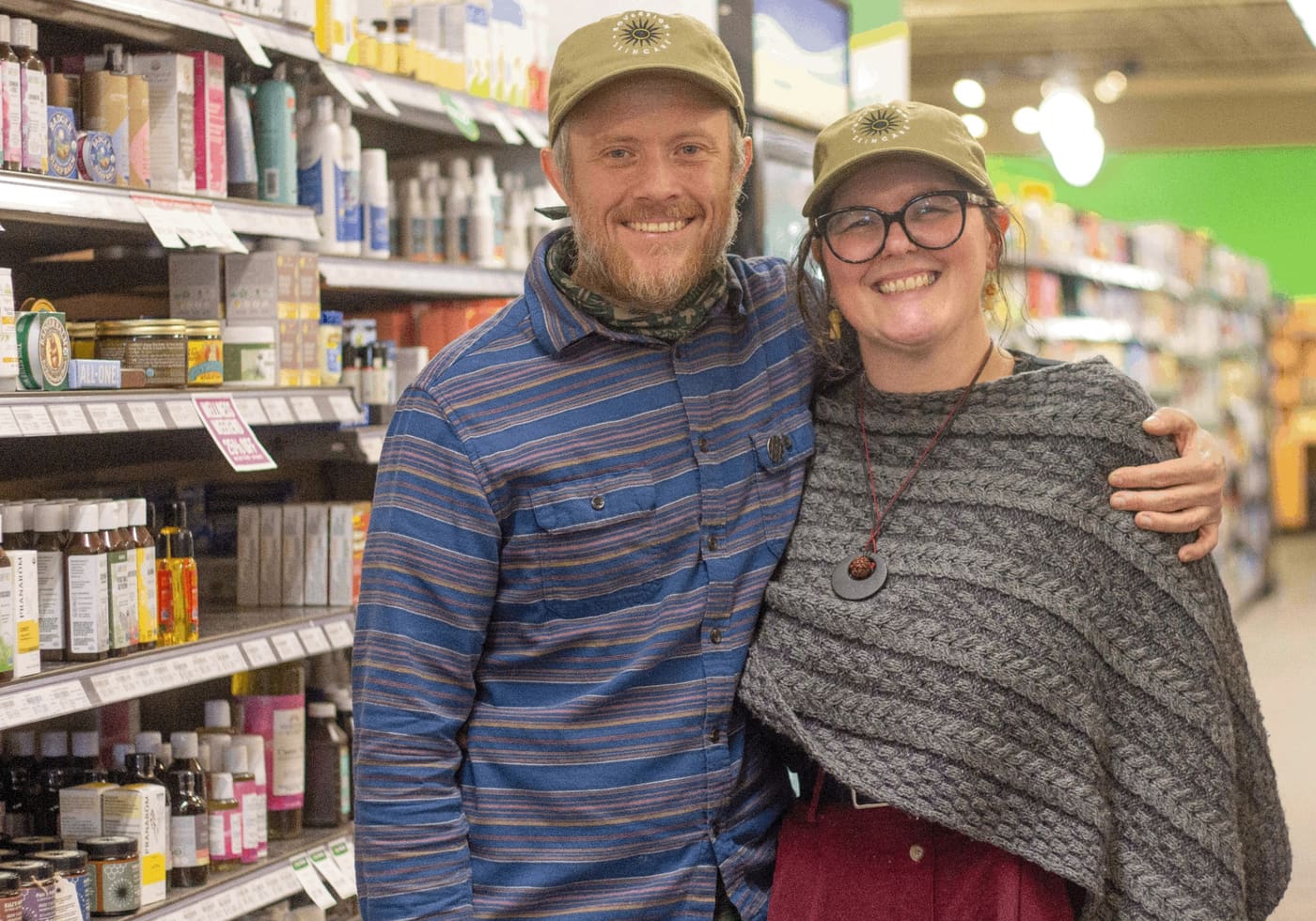 Sovereign Skincare founders at Marquette Co-op Wellness Weekend