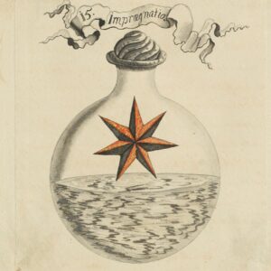 Light in a glass bottle.