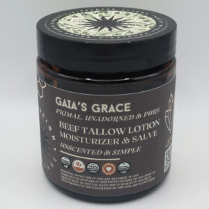 Gaia's Grace is perfectly preserved, unscented and simple 4oz